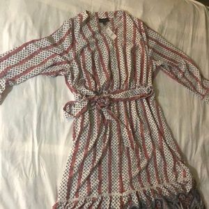 Long sleeved, maxi dress.